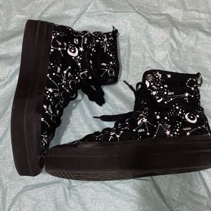 Kelstar zodiac sign high top boots size 6 Gothic